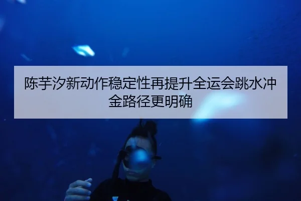 陈芋汐新动作稳定性再提升全运会跳水冲金路径更明确